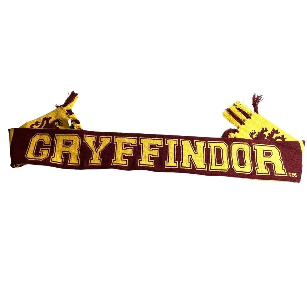 Harry Potter Gryffindor Reversible Scarf with Fringe‎ Acrylic Washable Cosplay